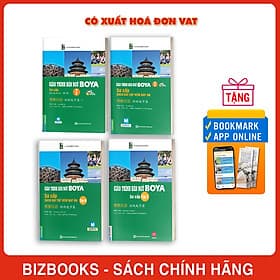 Combo Giáo Trình Hán ngữ Boya Sơ Cấp 1 + 2 Kèm Sách Bài Tập Đáp Án + Học App online (Trọn bộ 4 cuốn) - G