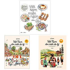 Combo 3 Quyển Tác Giả Lê Rin : Việt Nam Dọc Miền Du Ký - Tập 1 + Tập 2 + Việt Nam Miền Ngon - 