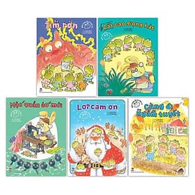 Combo Bảy chú ếch con 5 cuốn (NXB Kim Đồng) - Truyện tranh thiếu nhi - Kim Hye-Jin