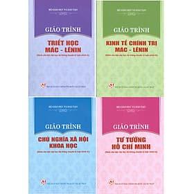 Combo 4 cuốn Giáo Trình Dành Cho Bậc Đại Học Hệ Không Chuyên Lý Luận Chính Trị: Giáo Trình Triết Học Mác – Lênin + Giáo Trình Kinh Tế Chính Trị Mác – Lênin + Giáo Trình Chủ Nghĩa Xã Hội Khoa Học + Giáo Trình Tư Tưởng Hồ Chí Minh - Bộ mới năm 2021 - 