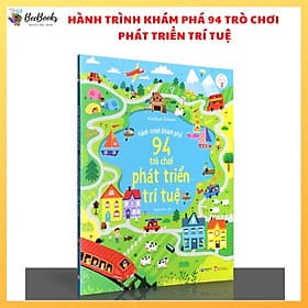 Sách Hành Trình Khám Phá 94 Trò Chơi Phát Triển Trí Tuệ- Sách tương tác cho trẻ tăng khả năng tư duy và phát triển - Duy Văn