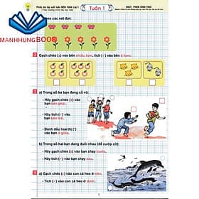 Phiếu Bài Tập Cuối Tuần Môn Toán Lớp 1 (Theo Chương Trình Tiểu Học Mới) - Theo Theobald