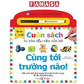 Bộ Sách Tự Xóa Thông Minh - Cuốn Sách Tự Xóa Đầu Tiên Của Bé - Cùng Tới Trường Nào! - Minh Thông
