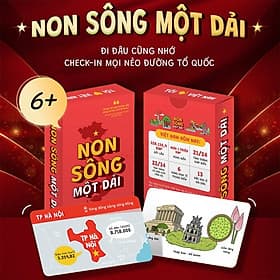 Non Sông Một Dải - 34 Thẻ Tỉnh Thành - 1 Thẻ Đặc Khu Hải Đảo (Bộ Thẻ Flashcard) - Song Thành