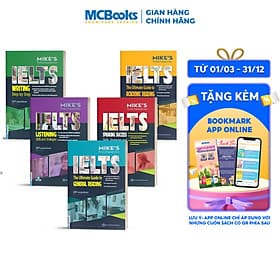Combo Bộ Sách Luyện Thi IELTS - Listening, Speaking, Reading, Writing (Học kèm App MCBooks) - Mike wattie
