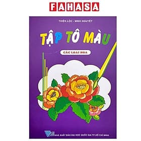 Tập Tô Màu - Các Loại Hoa - Trí Đức