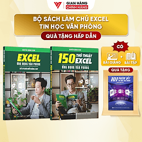 Combo 2 Sách Excel Và 150 Thủ Thuật Ứng Dụng Văn Phòng Từ Cơ Bản Đến Nâng Cao - N1 - Thu