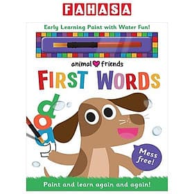 Sách ngoại văn: Early Learning Magic Water Colouring - Animal Friends First Words - Léa