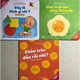 EHON Nhật Bản Song Ngữ 3 cuốn Đừng Quên Đây Là Hình Gì Nhỉ - Chơi Trốn Tìm Cùng Trứng Ốp - Chấm Tròn Đâu Rồi Nhỉ - Kỹ Năng Tuyệt Vời Nuôi Dưỡng Tâm Hồn Trẻ - Tim O’Shei
