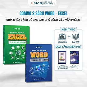 Combo 2 Sách Excel Và Word Ứng Dụng Văn Phòng Hướng Dân Chi Tiết Từ Cơ Bản Đến Nâng Cao