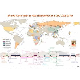 Sách Di sản Hồ Chí Minh. Bản đồ Hành trình 30 năm tìm đường cứu nước của Bác Hồ - Minh Minh