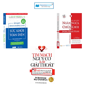 Combo 3 cuốn sách: Bí mật dinh dưỡng + Phòng và chữa bệnh Động mạch vành + Tim mạch - Vân Phong