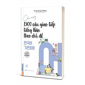 Sách - Cẩm nang 1300 câu giao tiếp tiếng Hàn theo chủ đề - Lê Huy Khoa