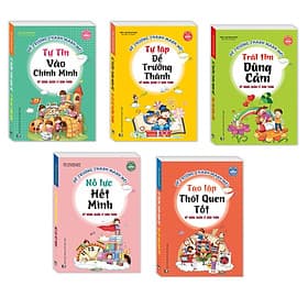 Combo Rèn luyện kỹ năng sống cho trẻ- Để trưởng thành mạnh mẽ hơn. Trọn bộ 5 cuốn/ Sách bản quyền - Minh Minh