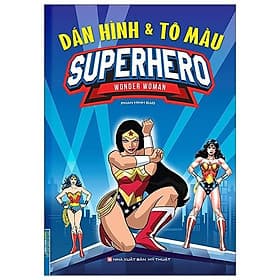 Dán Hình & Tô Màu Superhero - Wonderman - Minh Minh