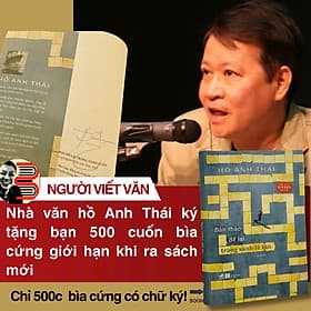 (Bìa cứng, Chữ ký tác giả, In giới hạn 500c) BẢN THẢO ĐỂ LẠI TRONG SẢNH LỄ TÂN – Hồ Anh Thái – Nhã Nam - 