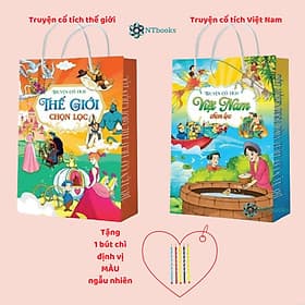 Combo 20 Cuốn Truyện Cổ Tích Việt Nam Chọn Lọc và Truyện Cổ Tích Thế Giới Chọn Lọc - Truyện Tranh Song Ngữ - Việt Hà