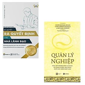 Combo 2 cuốn sách Quản Trị, Lãnh Đạo : Bí Quyết Ra Quyết Định Dành Cho Lãnh Đạo + Quản Lý Nghiệp - Lý Nhĩ