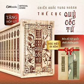 TRỌN BỘ MƯỜI BA TẬP CHIẾN QUỐC TUNG HOÀNH - THẾ CỤC QUỶ CỐC TỬ - ẤN PHẨM ĐẶC BIỆT TẶNG KÈM HỘP GỖ, BẢN ĐỒ LIỆT QUỐC - 2HBooks - Hoàng Hoành