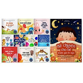 Combo 10 Cuốn Ehon Cho Bé 0-6 Tuổi + Kể Chuyện Cho Bé Trước Giờ Đi Ngủ - Di Di