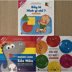 EHON Song Ngữ Việt - Anh 3 Cuốn Đây Là Hình Gì Nhỉ - Màu Nào Đẹp Nhất - Khủng Long Sắc Màu - Việt An