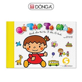 Sách Bé Tập Tô Màu (Tập 5) - Dành Cho Trẻ Từ 3 Đến 6 Tuổi - Á Đông