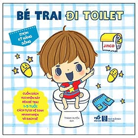 Sách Ehon Kỹ Năng Sống - Bé Trai Đi Toilet - Nha Nha