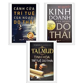 Combo 3 Cuốn Talmud Tinh Hoa Trí Tuệ + Cánh Cửa Trí Tuệ + Bí Quyết Kinh Doanh Của Người Do Thái - Tuệ Tinh