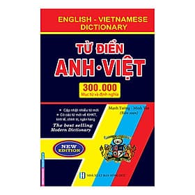 Từ Điển Anh Việt 300.000 Mục Từ Và Đinh Nghĩa (Bìa Cứng) - Mạnh Tường