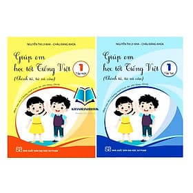 Combo Giúp em học tốt Tiếng Việt lớp 1 - tập 1 + 2 (KP) - Việt An