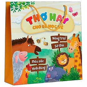 Bộ Sách Thơ Hay Cho Bé Học Về Hình Dạng, Màu Sắc, Nông Trại Và Sở Thú (Túi 4 Cuốn) - Thu Hà