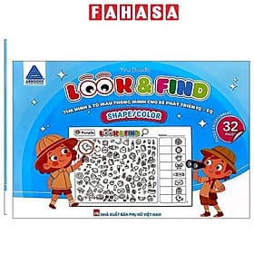 Look And Find - Tìm Hình Và Tô Màu Thông Minh Cho Bé Phát Triển IQ-EQ - Shape/Color - Minh Thông