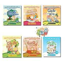 Truyện Tranh Tư Duy Phát Triển EQ Trí Tuệ Cảm Xúc Dành Cho Bé Từ 3 - 9 Tuổi - Học Kỹ Năng Cùng Gấu Bư. Tặng tranh cát cho bé - 