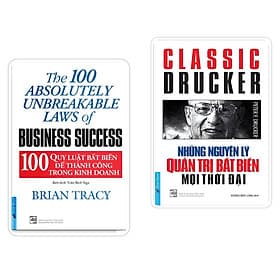 Combo Những Nguyên Lý Quản Trị Bất Biến Mọi Thời Đại + 100 Quy Luật Bất Biến Để Thành Công Trong Kinh Doanh - Quý Somsen
