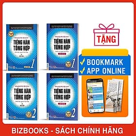 Combo 4 Cuốn Tiếng Hàn Tổng Hợp Sơ Cấp 1 và 2 Bản Đen Trắng - Học Kèm App Và Khóa Học Online - Khoa