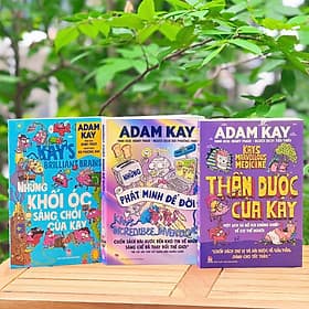 Combo sách Adam Kay: Giải phẫu cơ thể người; Những bộ óc sáng chói ; Thần dược của Kay; Những phát minh để đời - Minh