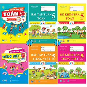 Bộ Sách Bài Tập Và Đề Kiểm Tra Toán + Tiếng Việt Lớp 5 Học Kì 1 - Kết Nối - An Vi