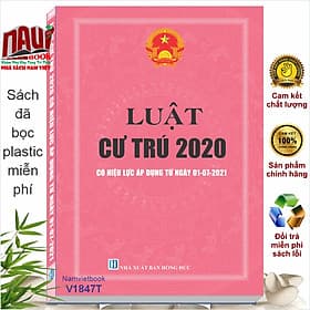 Sách Luật Cư Trú 2020 có hiệu lực áp dụng ngày 01/07/2021 - Trung tâm giới thiệu sách Thành Phát