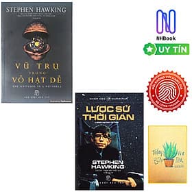 Combo Lược Sử Thời Gian và Vũ Trụ Trong Vỏ Hạt Dẻ ( Tặng Kèm Sổ Tay) - Hạ