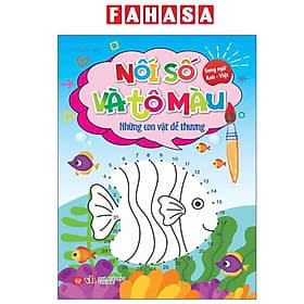 Nối Số Và Tô Màu - Những Con Vật Dễ Thương - Song Ngữ Anh-Việt - Việt Thư