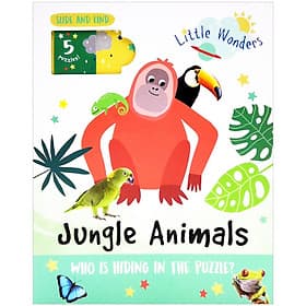 Little Wonders Puzzle Slider Books - Jungle Animals - NORTH PARADE PUBLISHING LTD