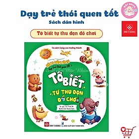 Sách Dán hình - Dạy trẻ thói quen tốt - Tự mặc quần áo - Bộ 6 tập - Đinh Tị Books - 