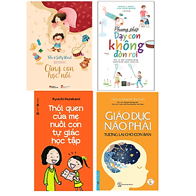 Combo 4 Cuốn Sách Nuôi Dạy Con Hay Nhất: Giáo Dục Não Phải - Tương Lai Cho Con Bạn + Cùng Con Học Nói + Phương Pháp Dạy Con Không Đòn Roi + Thói Quen Của Mẹ Nuôi Con Tự Giác Học Tập / Sách Làm Cha Mẹ Giỏi - Chà