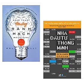 Combo sách kỹ năng: Nghệ Thuật Tư Duy Rành Mạch + Nhà Đầu Tư Thông Minh - Mạch Nha