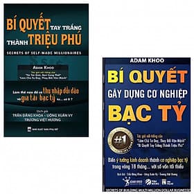 Combo 2 cuốn Bí Quyết Gây Dựng Cơ Nghiệp Bạc Tỷ, Bí Quyết Tay Trắng Thành Triệu Phú ( IPM) - Gã