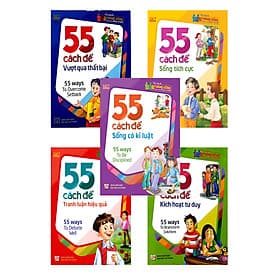 Combo TSKNDCHS 55 Cách: Để Vượt Qua Thất Bại + Để Sống Tích Cực + Để Sống Có Kỉ Luật + Để Kích Hoạt Tư Duy + Để Tranh Luận Có Hiệu Quả - 