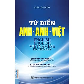 Từ Điển Anh Anh Việt Phiên Bản Bìa Mềm Màu Xanh - Giải Nghĩa Đầy Đủ Ví Dụ Phong Phú - The Windy