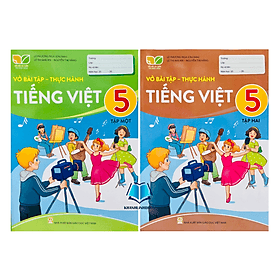 Combo Vở bài tập - Thực hành Tiếng Việt lớp 5 tập 1 + 2 (Kết nối tri thức với cuộc sống) - Tri Thức