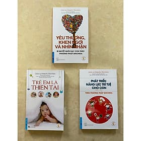 combo 03 cuốn phương pháp Shichida: Yêu thương khen ngợi và nhìn nhận, Trẻ em là thiên tài, Phát triển năng lực trí tuệ cho con theo phương pháp Shichida - Phương Phương