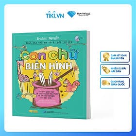 Sách thiếu nhi - Con Chữ Biến Hình - Sách dạy vẽ cho bé từ 4 tuổi trở lên - Trí